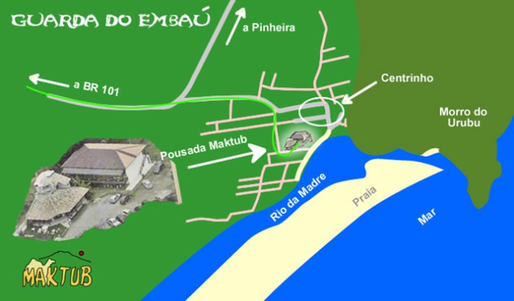 Pousada Maktub Guarda do Embau Bagian luar foto